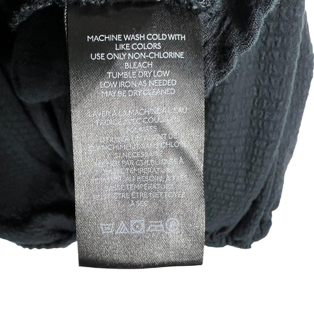 Free People We the Free Rockaway Oversized Crop Long Sleeve Shirt Black Size M - Picture 6 of 11